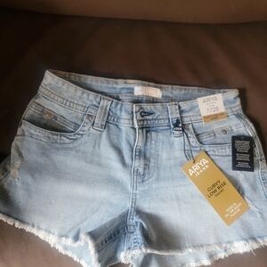 Denim Women's Shorts - Light Blue